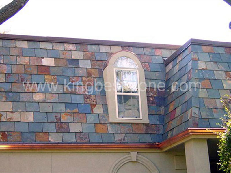 Rust Yellow Quartz Slate Stone Roofing Tiles