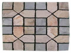 四角い石の敷石の床のタイルの車道舗装石